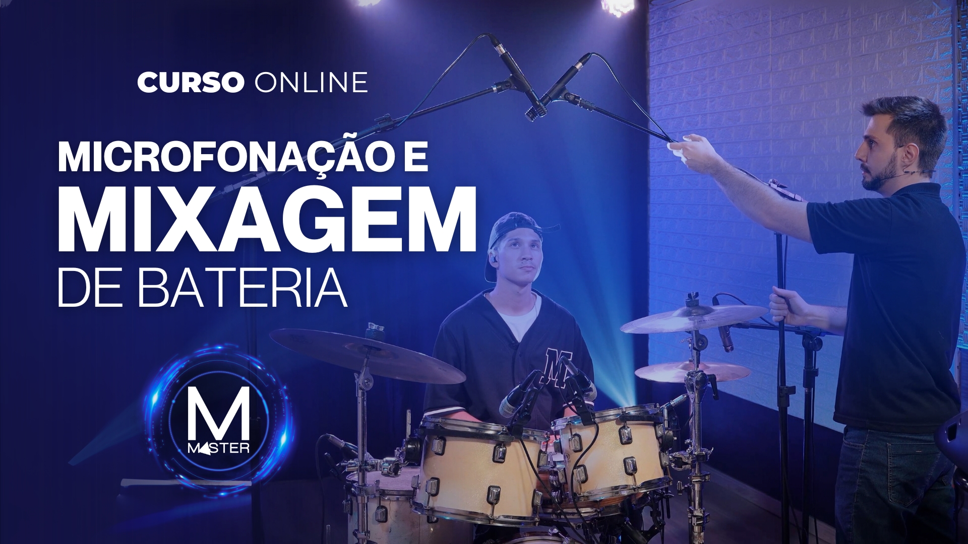 Microfonação e Mixagem de Bateria